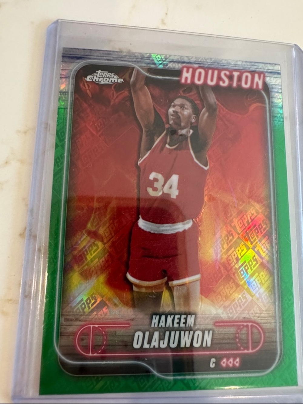 Topps Basketball Card - White, Gray, Clear